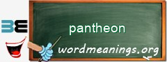 WordMeaning blackboard for pantheon